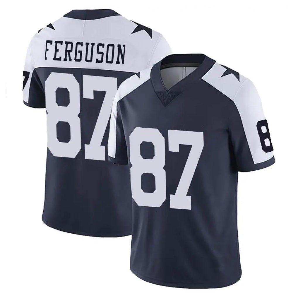 Choea D.Cowboys #87 Jake Ferguson Player Navy-White Limited Alternate Vapor Untouchable Home Game Stitched Jerseys