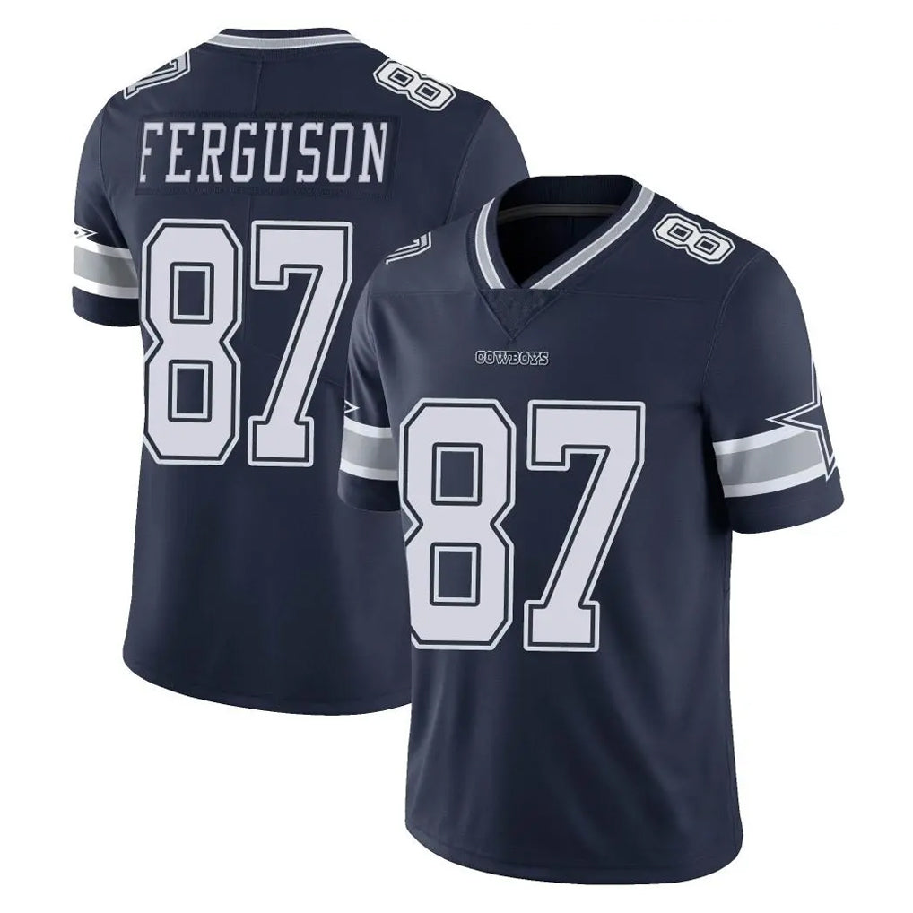 Choea D.Cowboys #87 Jake Ferguson Player Navy Vapor Untouchable Limited Home Game Stitched Jerseys