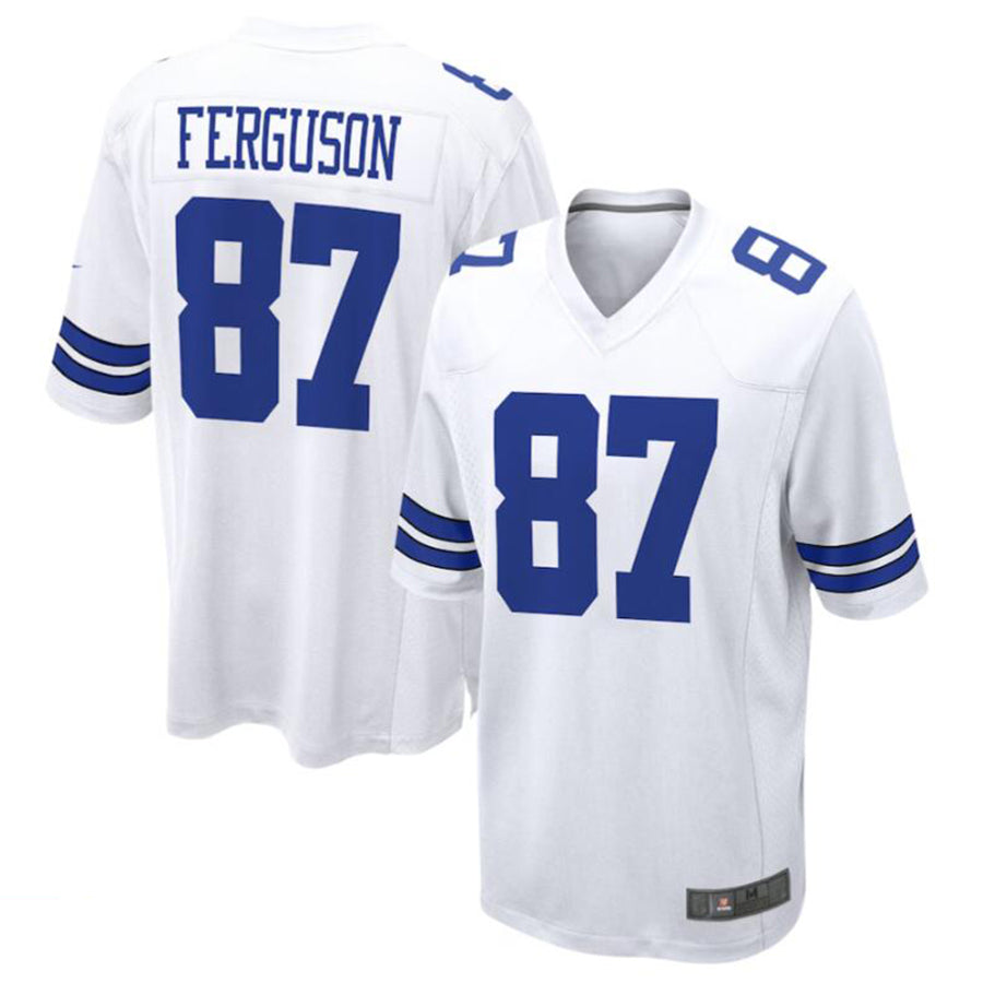 Choea D.Cowboys #87 Jake Ferguson White Game Jersey American Stitched Jerseys