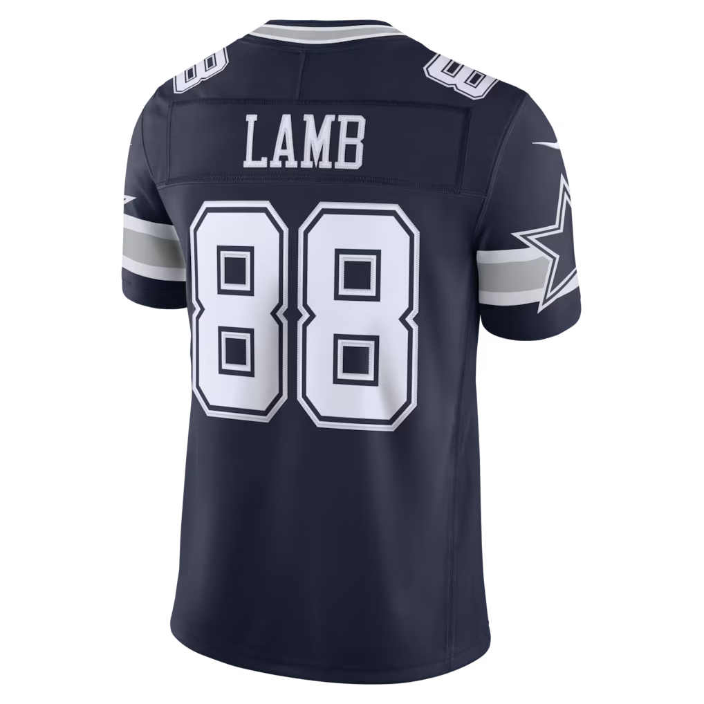 Choea D.Cowboys #88 CeeDee Lamb Navy Team Vapor F.U.S.E. Stitched Limited Stitched Jerseys