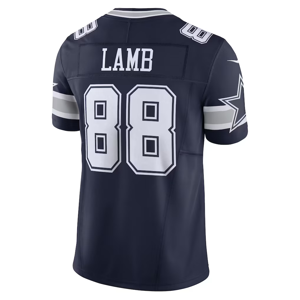 Choea D.Cowboys #88 CeeDee Lamb Navy Vapor F.U.S.E. Limited Stitched Jersey