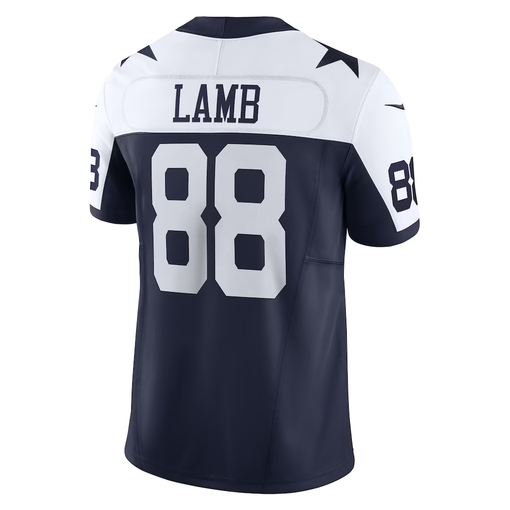 Choea D.Cowboys #88 CeeDee Lamb Navy Vapor F.U.S.E. Limited Stitched Jerseys