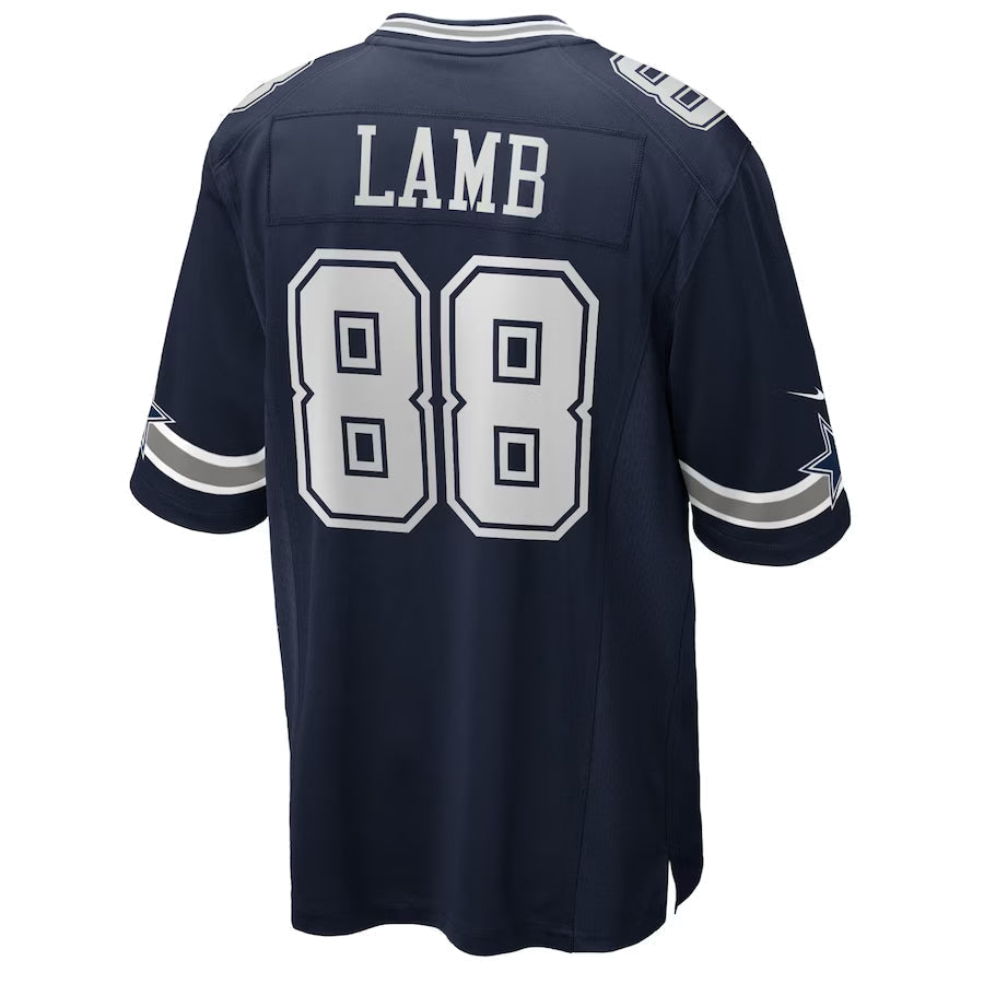 Choea D.Cowboys #88 CeeDee Lamb Player Navy Home Game Stitched Jerseys