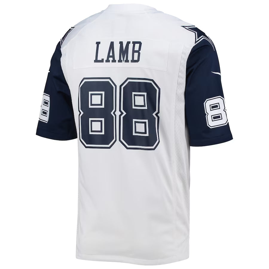 Choea D.Cowboys #88 CeeDee Lamb Player White Alternate Game Stitched Jerseys