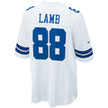 Choea D.Cowboys #88 CeeDee Lamb Player White Home Game Stitched  Jerseys