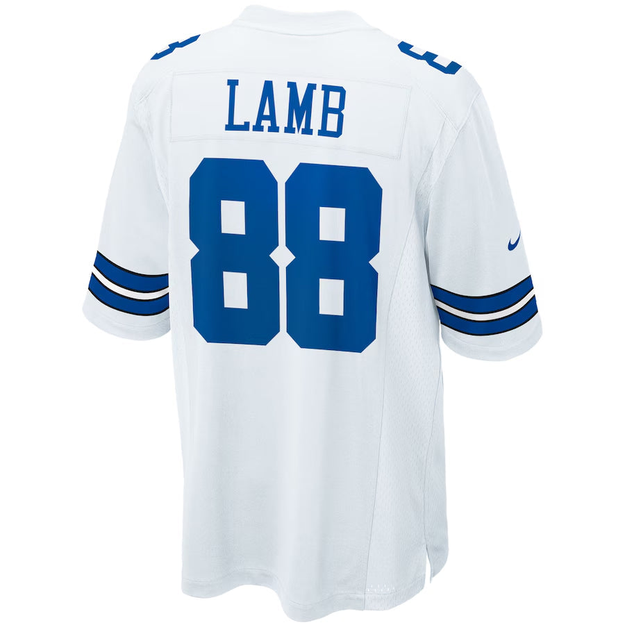 Choea D.Cowboys #88 CeeDee Lamb Player White Home Game Stitched  Jerseys