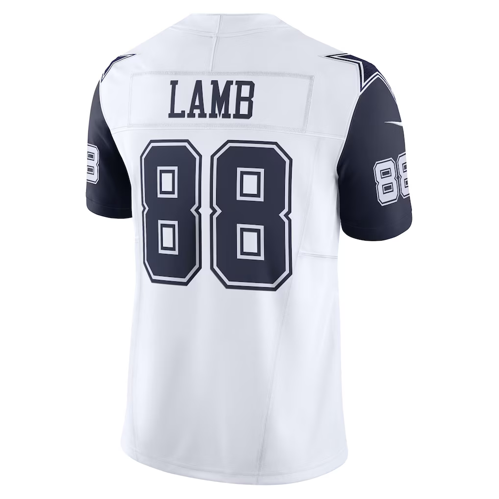 Choea D.Cowboys #88 CeeDee Lamb White Vapor F.U.S.E. Limited Stitched Jerseys-1