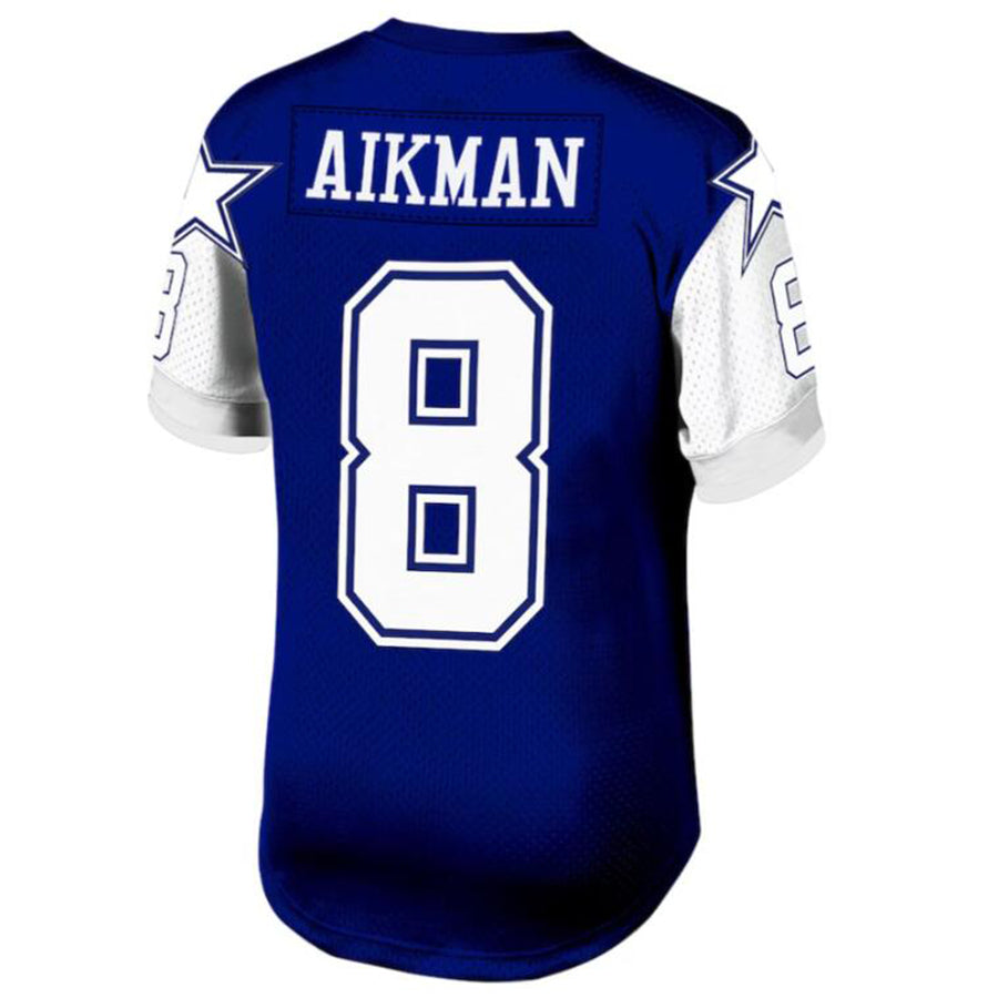Choea D.Cowboys #8 Troy Aikman Navy Legacy Replica Jersey American Stitched Jersey