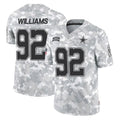 Choea D.Cowboys #92 Quinnen Williams Player Arctic Camo Salute to Service Limited Home Game Stitched Jerseys