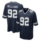 Choea D.Cowboys #92 Quinnen Williams Player Navy Home Game Stitched Jerseys