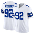 Choea D.Cowboys #92 Quinnen Williams Player White Limited Vapor F.U.S.E. Home Game Stitched Jerseys