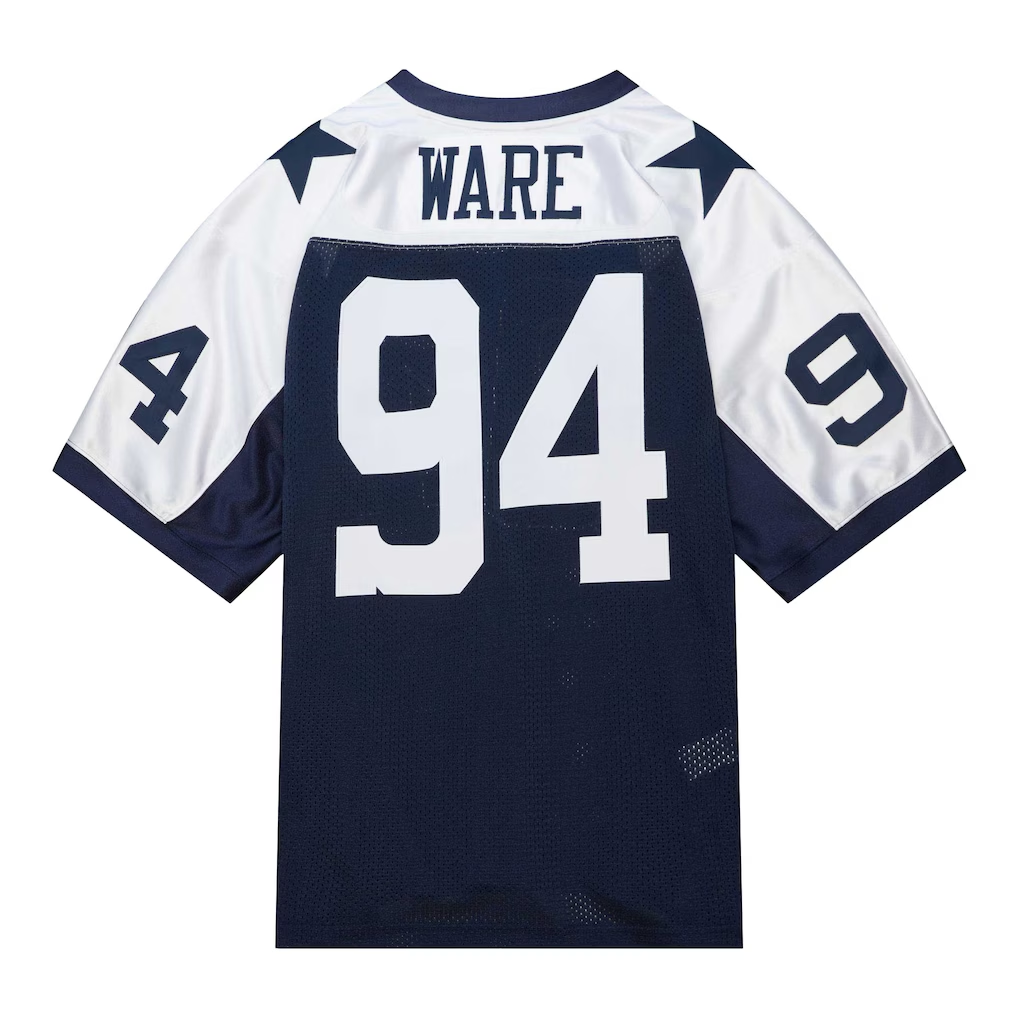 Choea D.Cowboys #94 DeMarcus Ware Mitchell & Ness Navy 2011 Authentic Throwback Retired Player Jersey Stitched Puhic