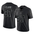 Choea D.Cowboys #97 Kenny Clark Player Black Limited Reflective Home Game Stitched Jerseys