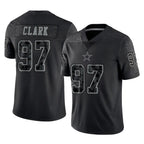 Choea D.Cowboys #97 Kenny Clark Player Black Limited Reflective Home Game Stitched Jerseys