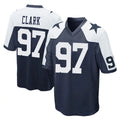 Choea D.Cowboys #97 Kenny Clark Player Navy-White Alternate Home Game Stitched Jerseys
