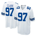 Choea D.Cowboys #97 Kenny Clark Player White Home Game Stitched Jerseys