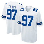 Choea D.Cowboys #97 Kenny Clark Player White Home Game Stitched Jerseys