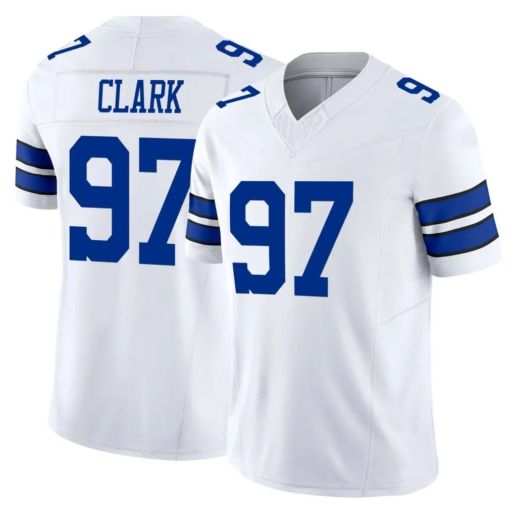 Choea D.Cowboys #97 Kenny Clark Player White Limited Vapor F.U.S.E. Home Game Stitched Jerseys