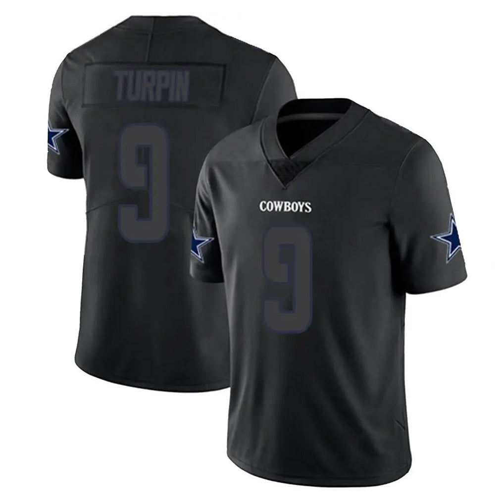 Choea D.Cowboys #9 KaVontae Turpin Player Black Impact Limited Home Game Stitched Jerseys