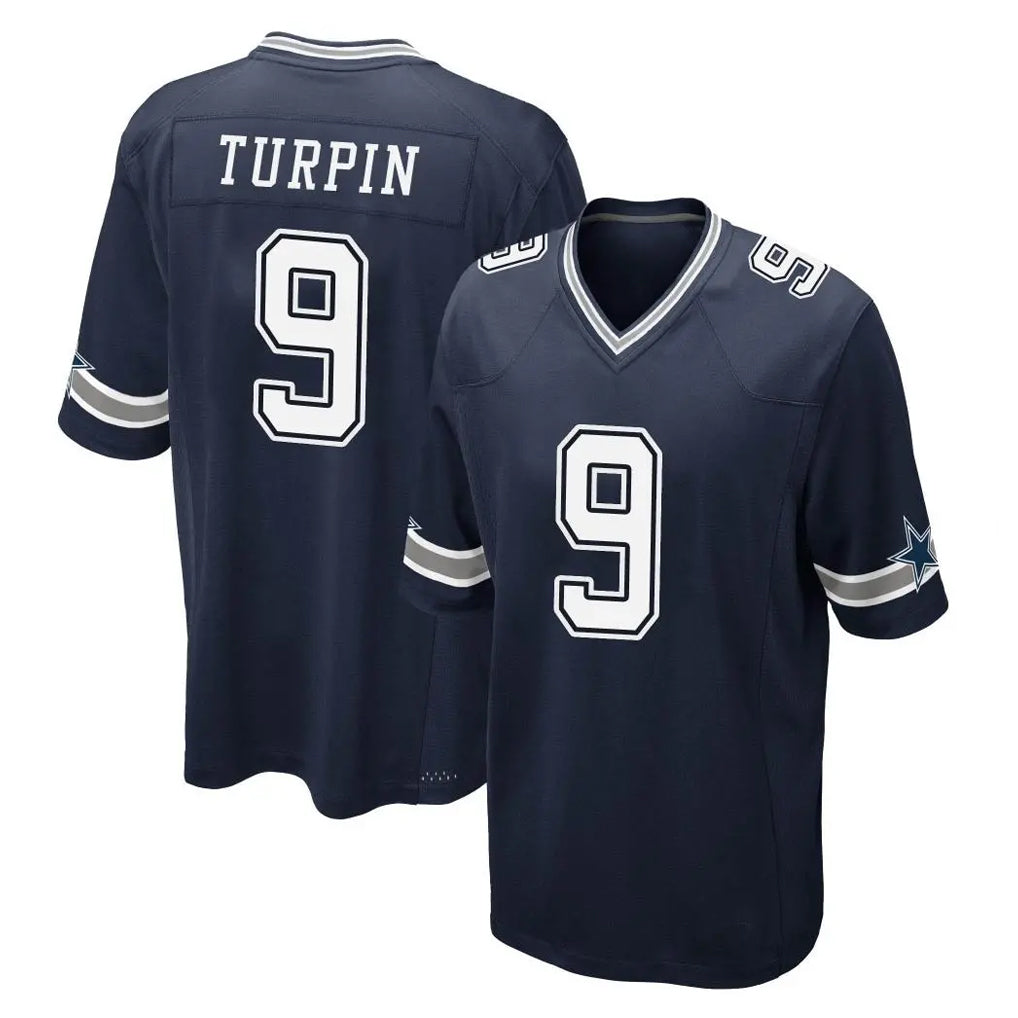 Choea D.Cowboys #9 KaVontae Turpin Player Navy Home Game Stitched Jerseys