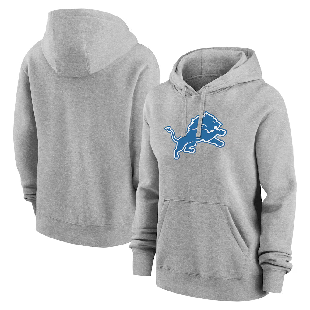 Choea D.Lions Gray Pullover Hoodies Limited Blank Player Stitched Jerseys