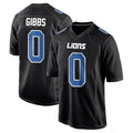 Choea D.Lions #0 Jahmyr Gibbs Player Black Fashion Game Stitched Jerseys