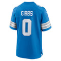 Choea D.Lions #0 Jahmyr Gibbs Player Blue Home Game Stitched Jerseys