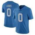Choea D.Lions #0 Jahmyr Gibbs Player Blue Limited Throwback Vapor Untouchable Stitched Jerseys