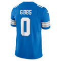 Choea D.Lions #0 Jahmyr Gibbs Player Blue Vapor F.U.S.E. Limited Game Stitched Jerseys