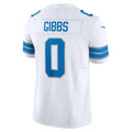 Choea D.Lions #0 Jahmyr Gibbs Player White Vapor F.U.S.E. Limited Game Stitched Jerseys