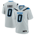 Choea D.Lions #0 Jahmyr Gibbs Silver 2026 Rivalries Collection Game Stitched Jerseys