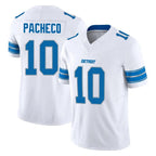 Choea D.Lions #10 Isiah Pacheco Player White Limited Vapor F.U.S.E. Alternate Home Game Stitched Jerseys