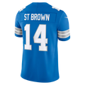 Choea D.Lions #14 Amon-Ra St. Brown Blue Team Vapor F.U.S.E. Stitched Limited Jerseys