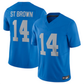 Choea D.Lions #14 Amon-Ra St. Brown Player Blue Vapor F.U.S.E. Limited Stitched Jerseys