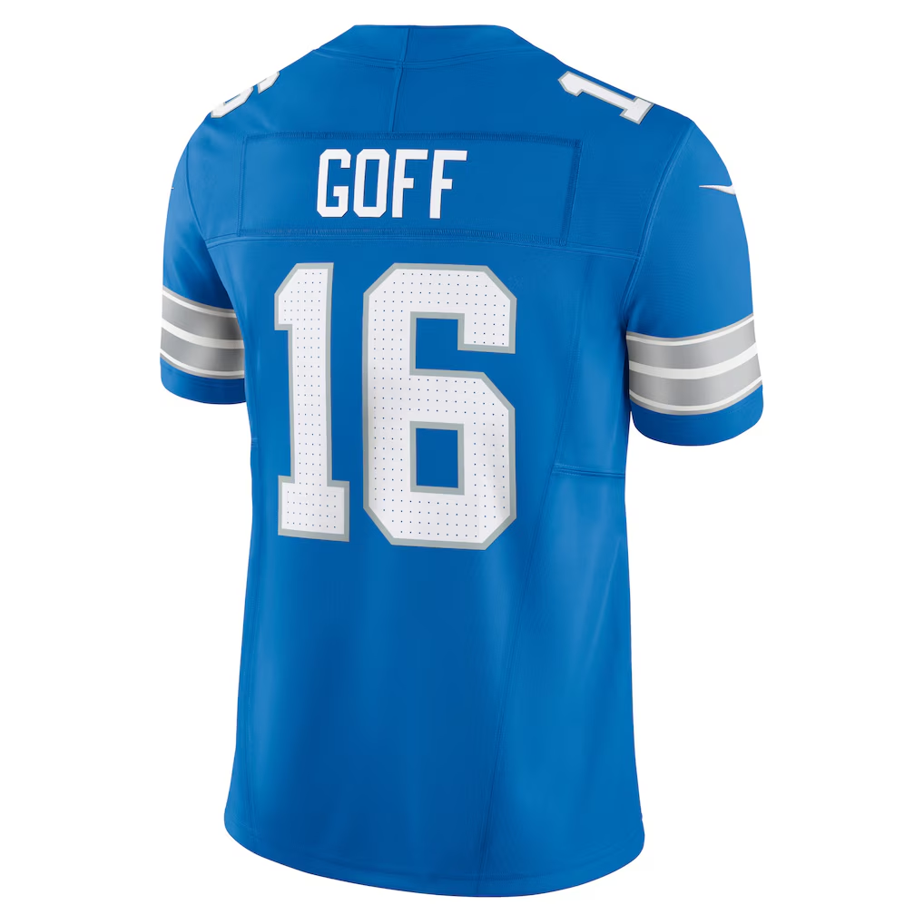 Choea D.Lions #16 Jared Goff Blue Vapor F.U.S.E. Limited Stitched Jerseys