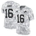 Choea D.Lions #16 Jared Goff Player Arctic Camo Salute to Service Limited Stitched Jerseys