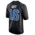 Choea D.Lions #16 Jared Goff Player Black Limited Fashion Stitched Jerseys
