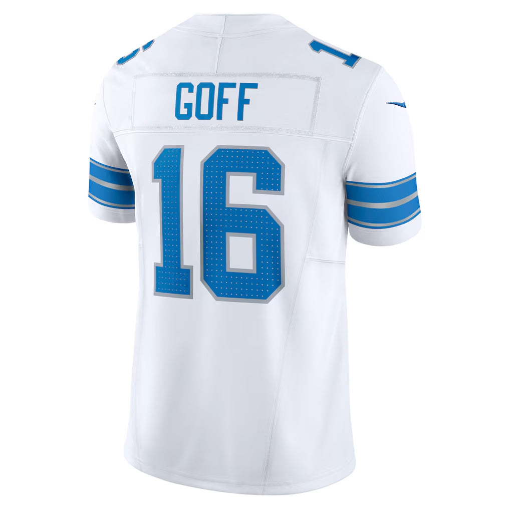 Choea D.Lions #16 Jared Goff Player White Vapor F.U.S.E. Limited Stitched Jerseys