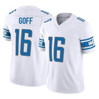 Choea D.Lions #16 Jared Goff Player White Vapor F.U.S.E. Limited Home Game Stitched Jerseys