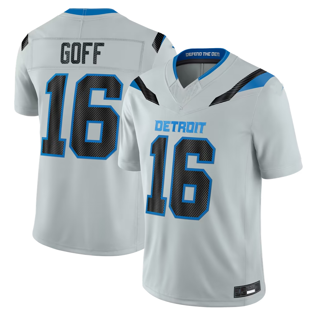Choea D.Lions #16 Jared Goff Silver 2026 Rivalries Collection Limited Stitched Jerseys