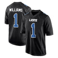 Choea D.Lions #1 Jameson Williams Player Black Fashion Home Game Stitched Jerseys