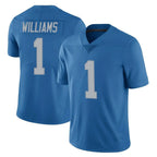 Choea D.Lions #1 Jameson Williams Player Blue Limited Throwback Vapor Untouchable Stitched Jerseys