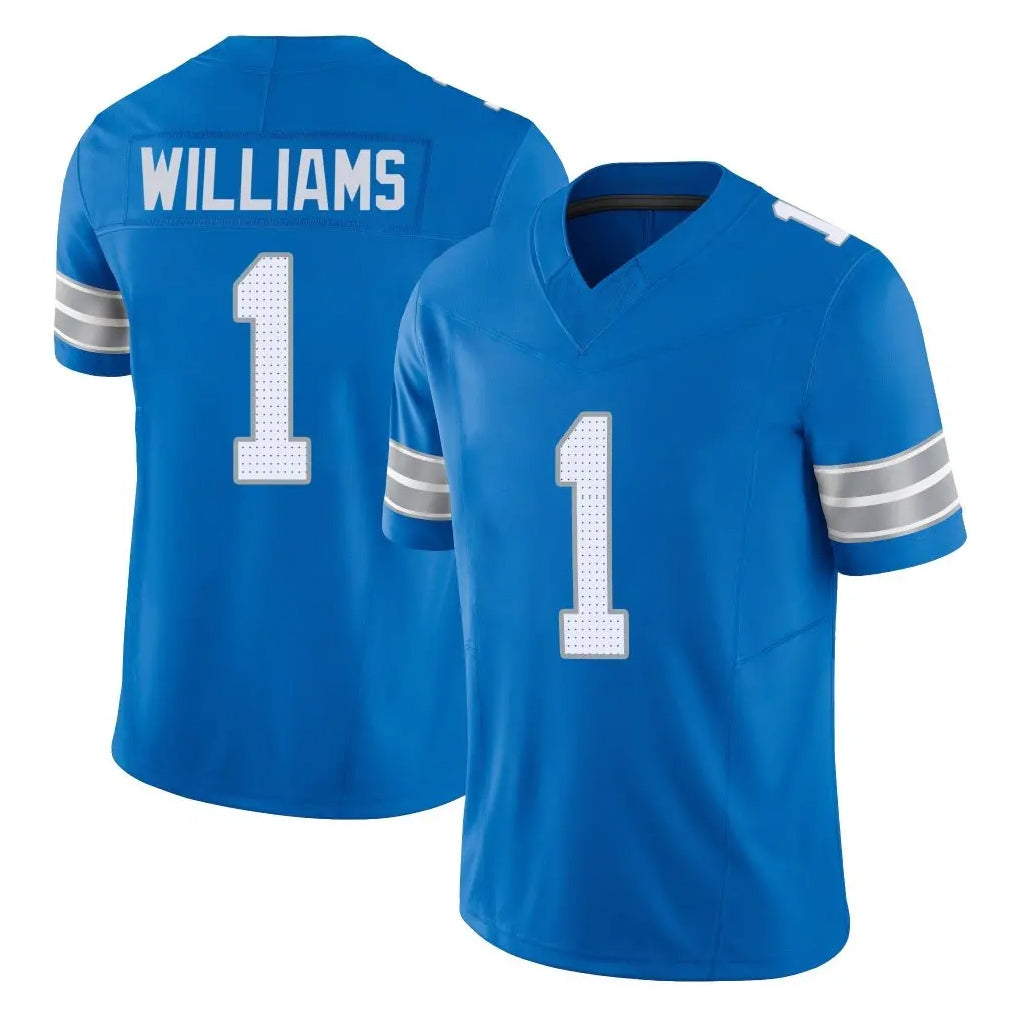Choea D.Lions #1 Jameson Williams Player Blue Limited Vapor F.U.S.E. Alternate Home Game Stitched Jerseys