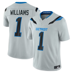 Choea D.Lions #1 Jameson Williams Silver 2026 Rivalries Collection Limited Stitched Jerseys