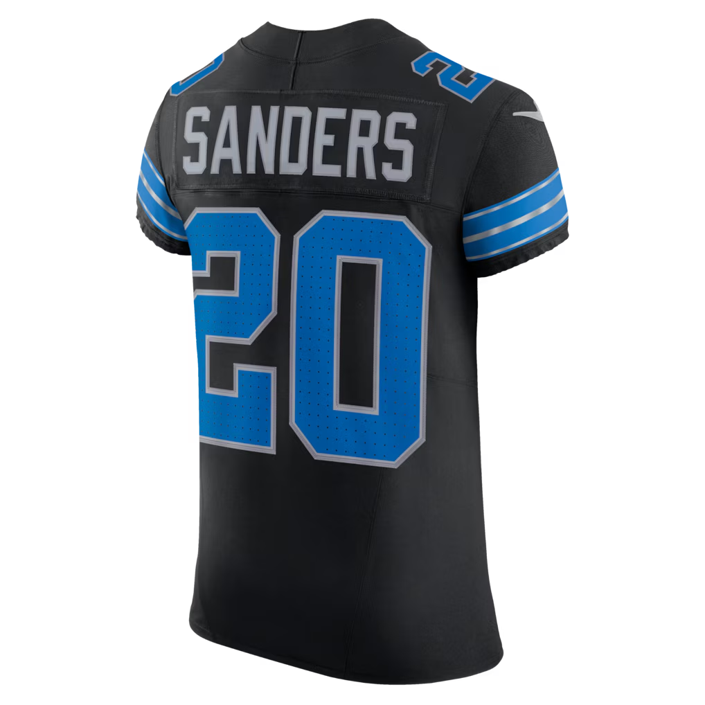 Choea D.Lions #20 Barry Sanders Black Alternate Vapor F.U.S.E. Elite Stitched Jerseys
