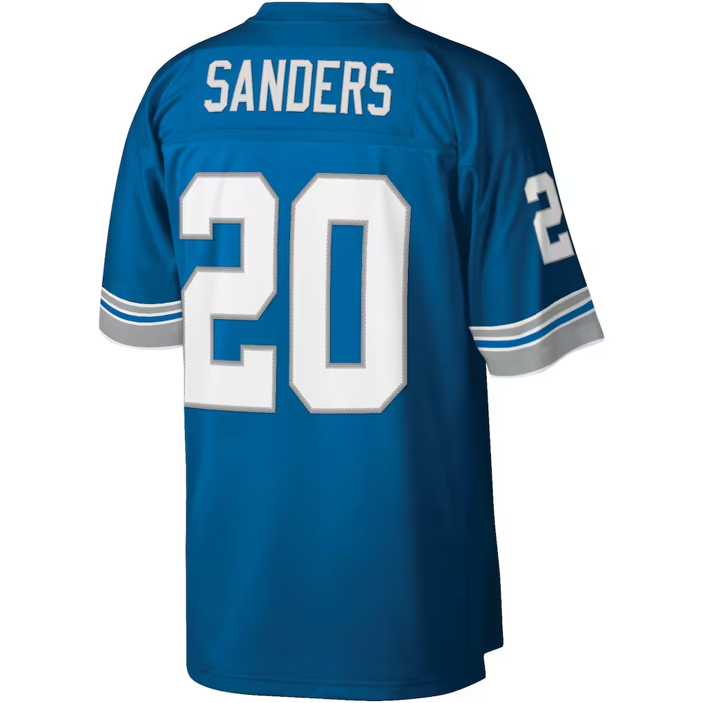 Choea D.Lions #20 Barry Sanders Mitchell & Ness Blue Legacy Replica Stitched Jerseys