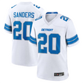 Choea D.Lions #20 Barry Sanders Player White Game Stitched Jerseys