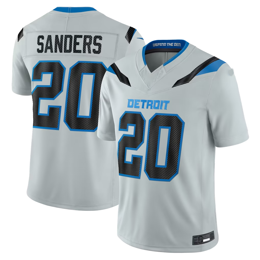 Choea D.Lions #20 Barry Sanders Silver 2026 Rivalries Collection Limited Stitched Jerseys