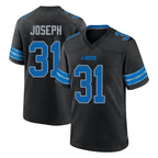 Choea D.Lions #31 Kerby Joseph Player Black Alternate Home Game Stitched Jerseys