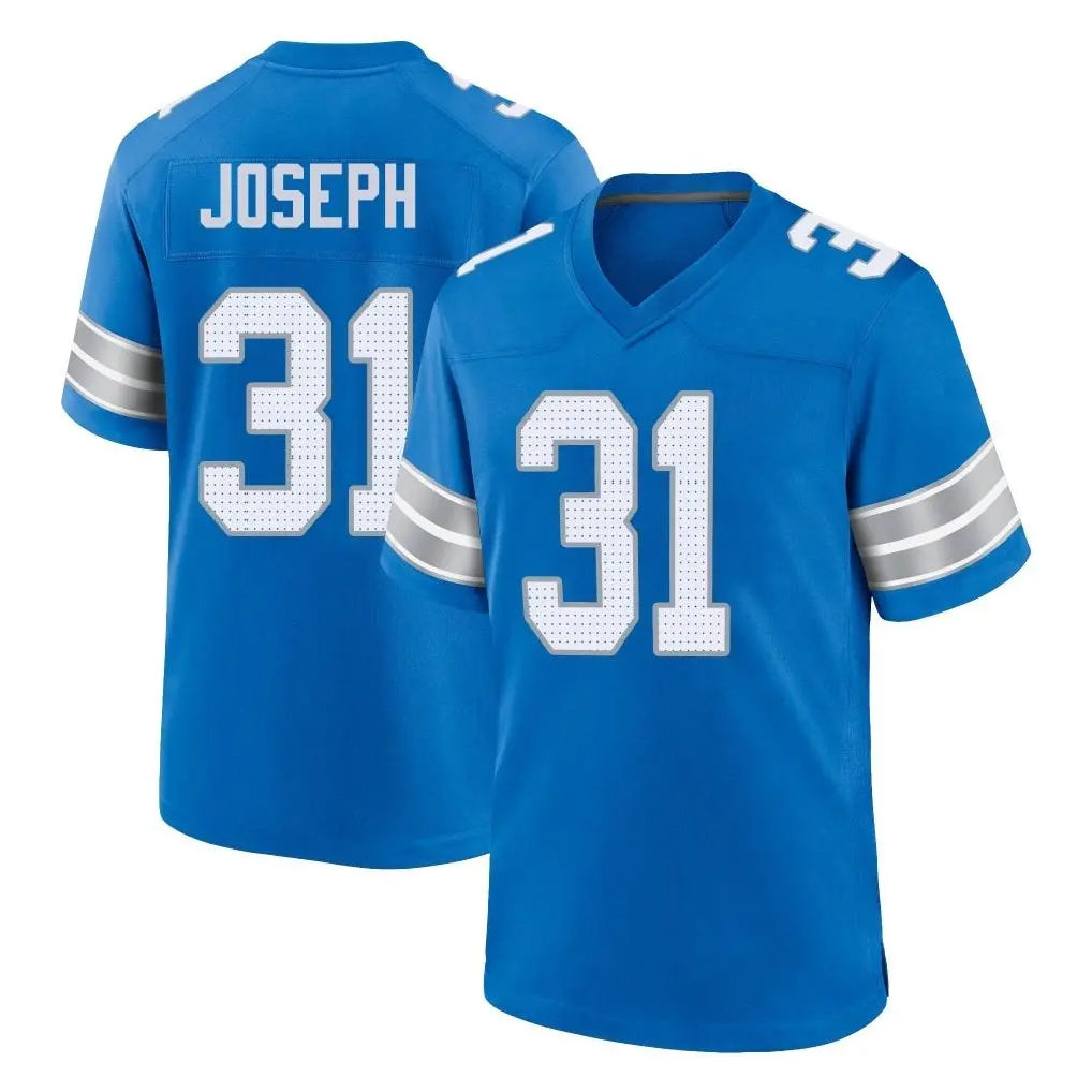 Choea D.Lions #31 Kerby Joseph Player Blue Alternate Home Game Stitched Jerseys